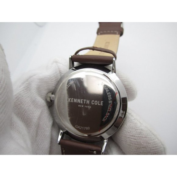 Men Kenneth Cole New York Diamond Quartz WR Analog 45mm Dial Round Watch (F246) - Picture 3 of 12